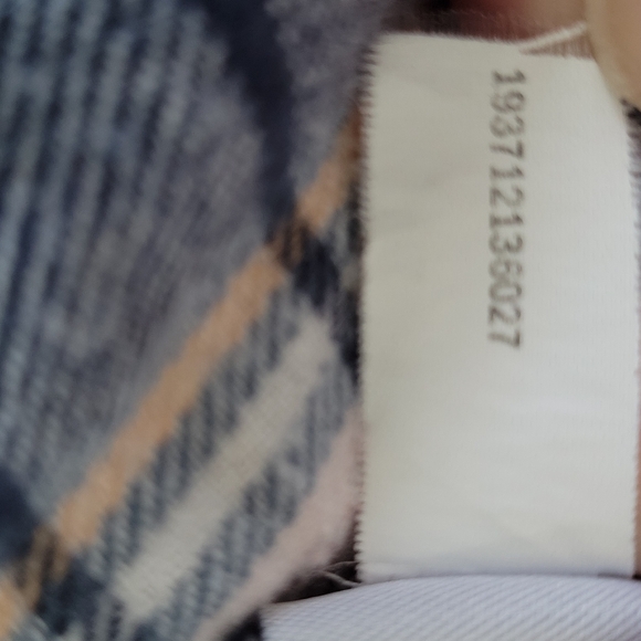 VANILLA STAR Blue Flannel Long Sleeve Button Down Hoodie Junior Women's XXL - Picture 12 of 15